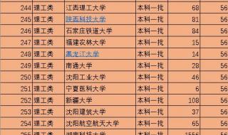 中国一本大学排名